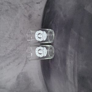 Two small shot glass .